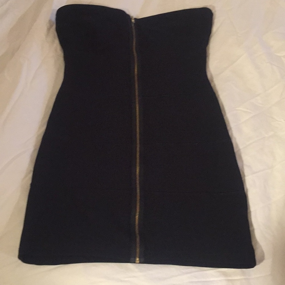 Topshop Strapless Bandage Dress